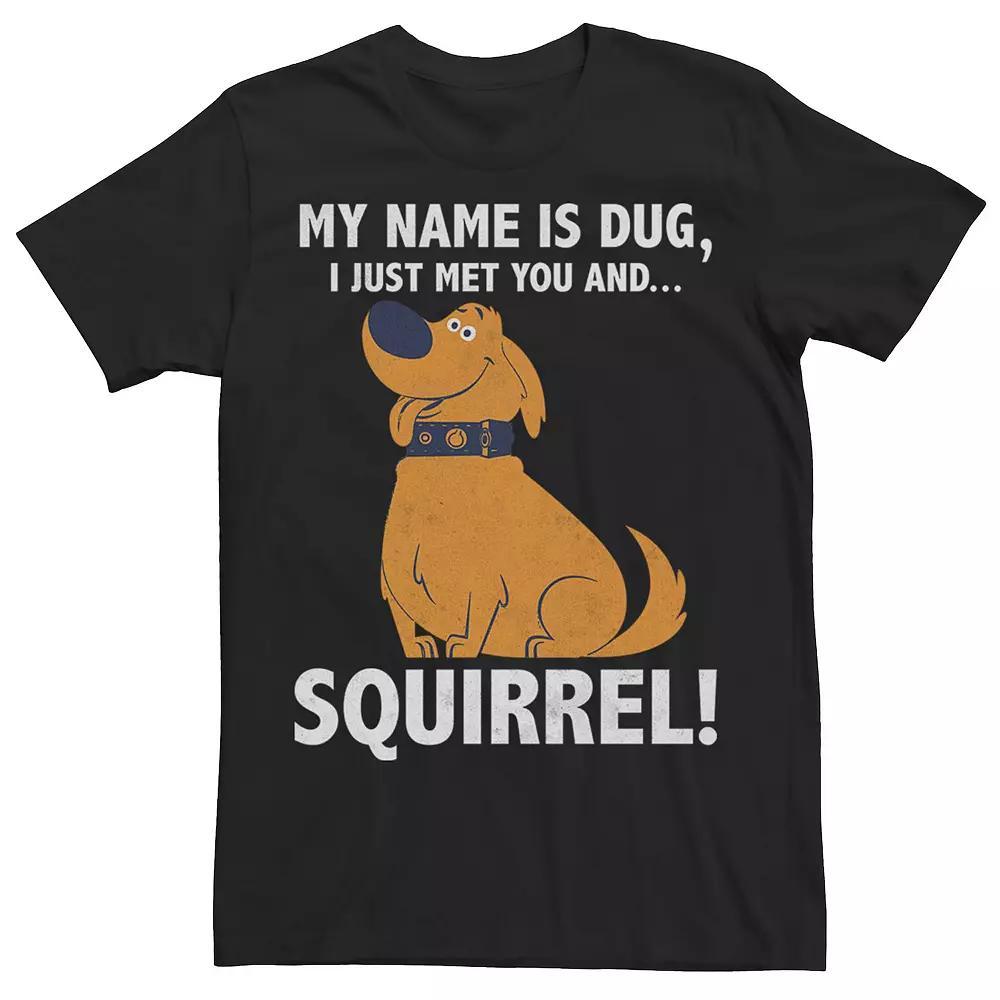 Disney / Pixar's Up Dug Men's Just Met and SQUIRREL! Tee,  Product Image