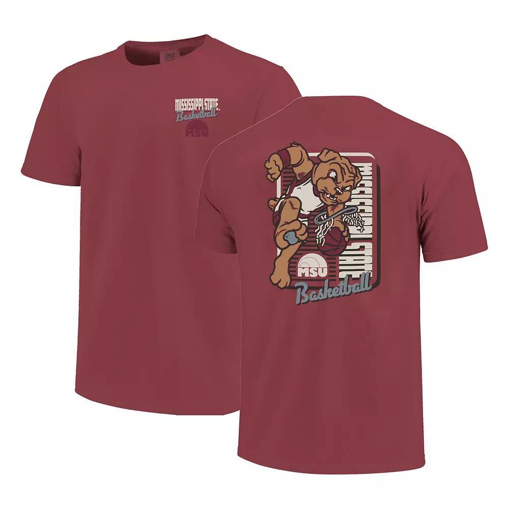 Men's Maroon Mississippi State Bulldogs Comfort Colors Mascot Dunk T-Shirt,  Product Image