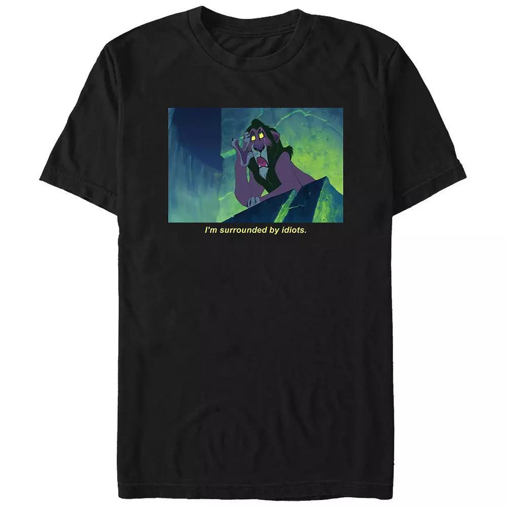 Disney's The Lion King Scar I'm Surrounded By Idiots Big & Tall Graphic Tee, Men's,  Product Image