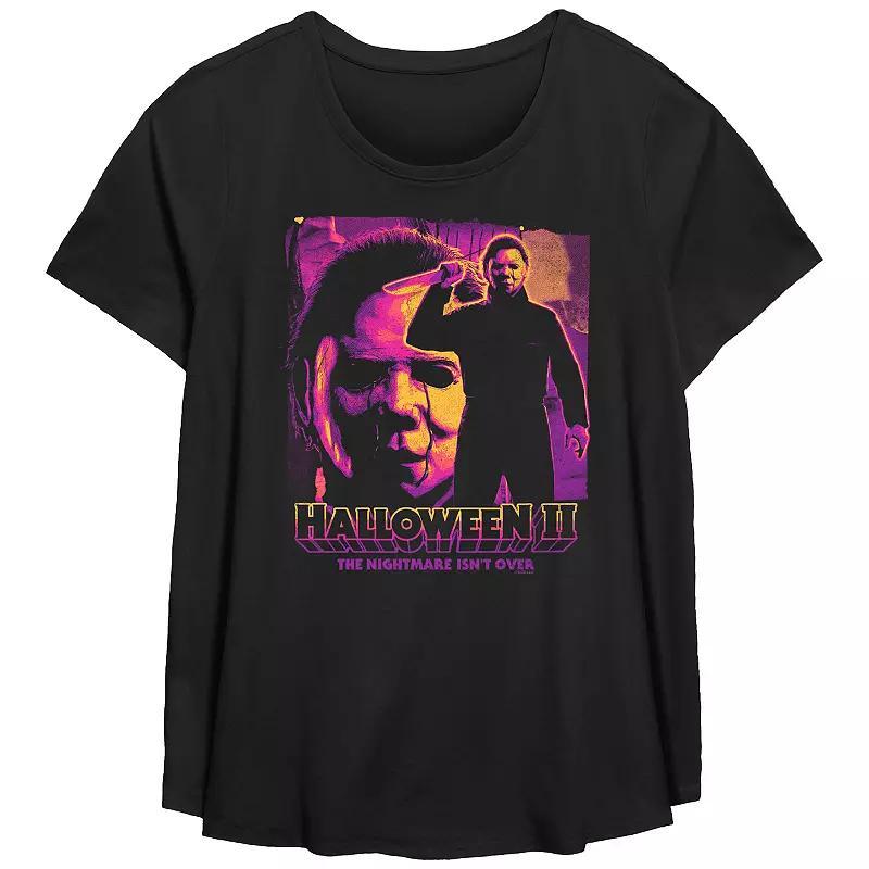 Plus Size Halloween II Michael Myers The Nightmare Isnt Over Flowy Graphic Tee, Womens Product Image