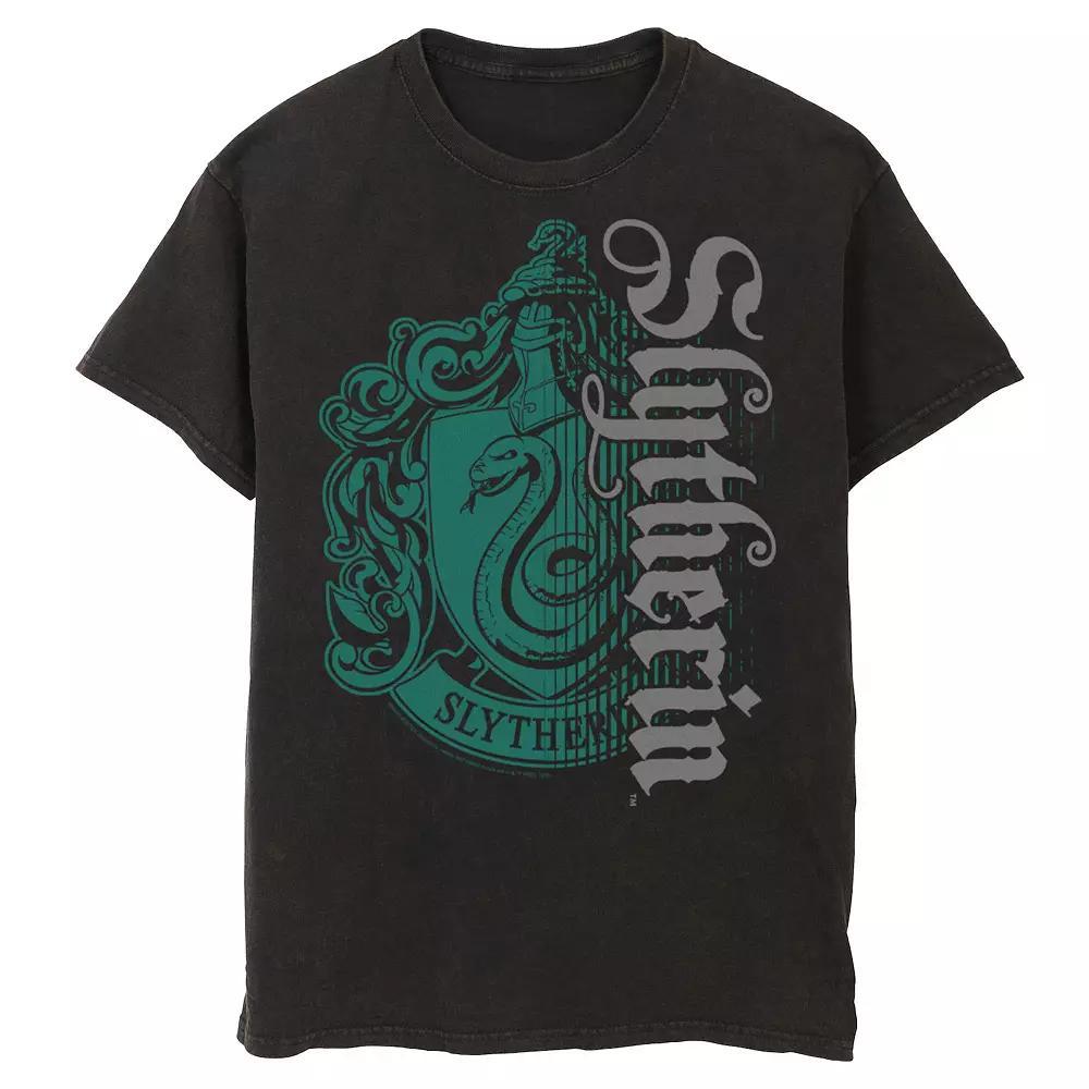 Men's Harry Potter Slytherin Dark Badge Logo Tee,  Product Image
