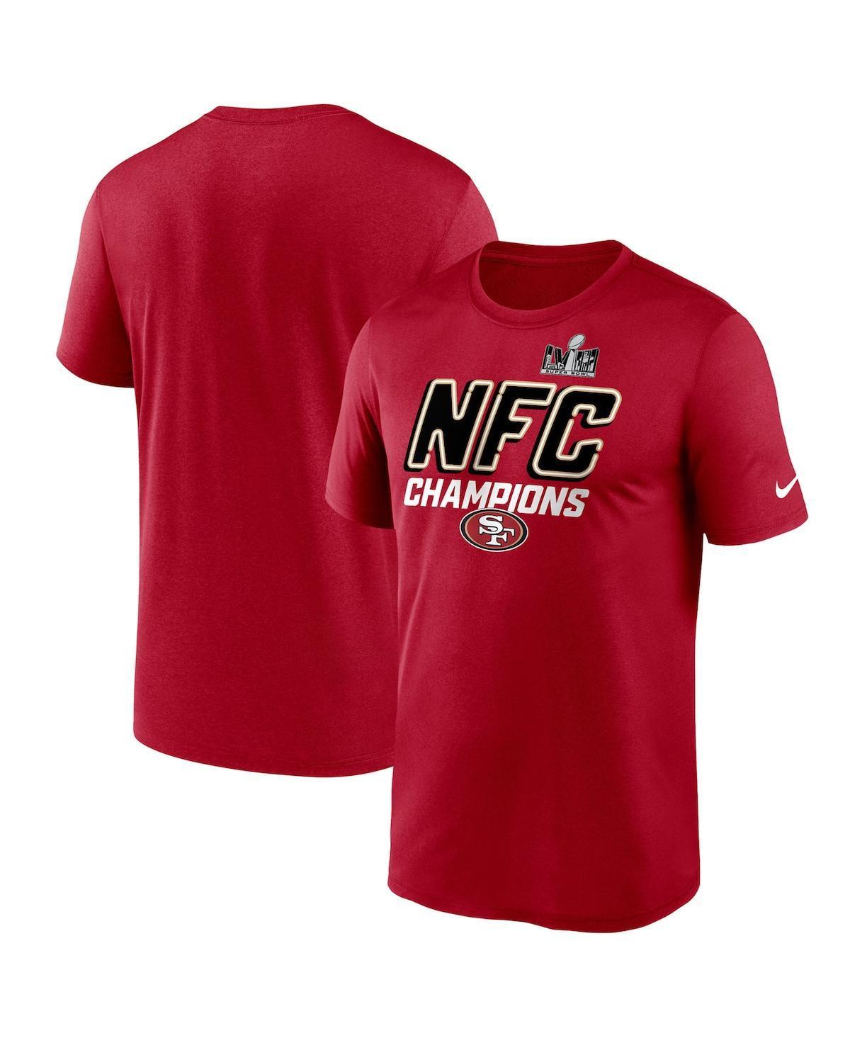 Mens Nike Scarlet San Francisco 49ers 2023 Nfc Champions Iconic T-shirt Product Image