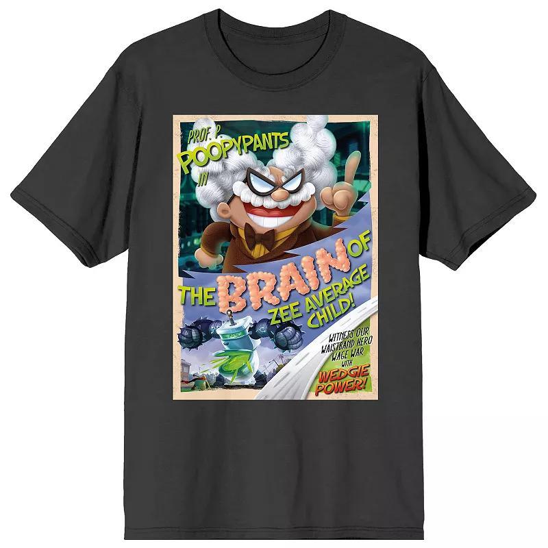 Men's Captain Underpants Professor Graphic Tee, Size: Small, Gray Product Image