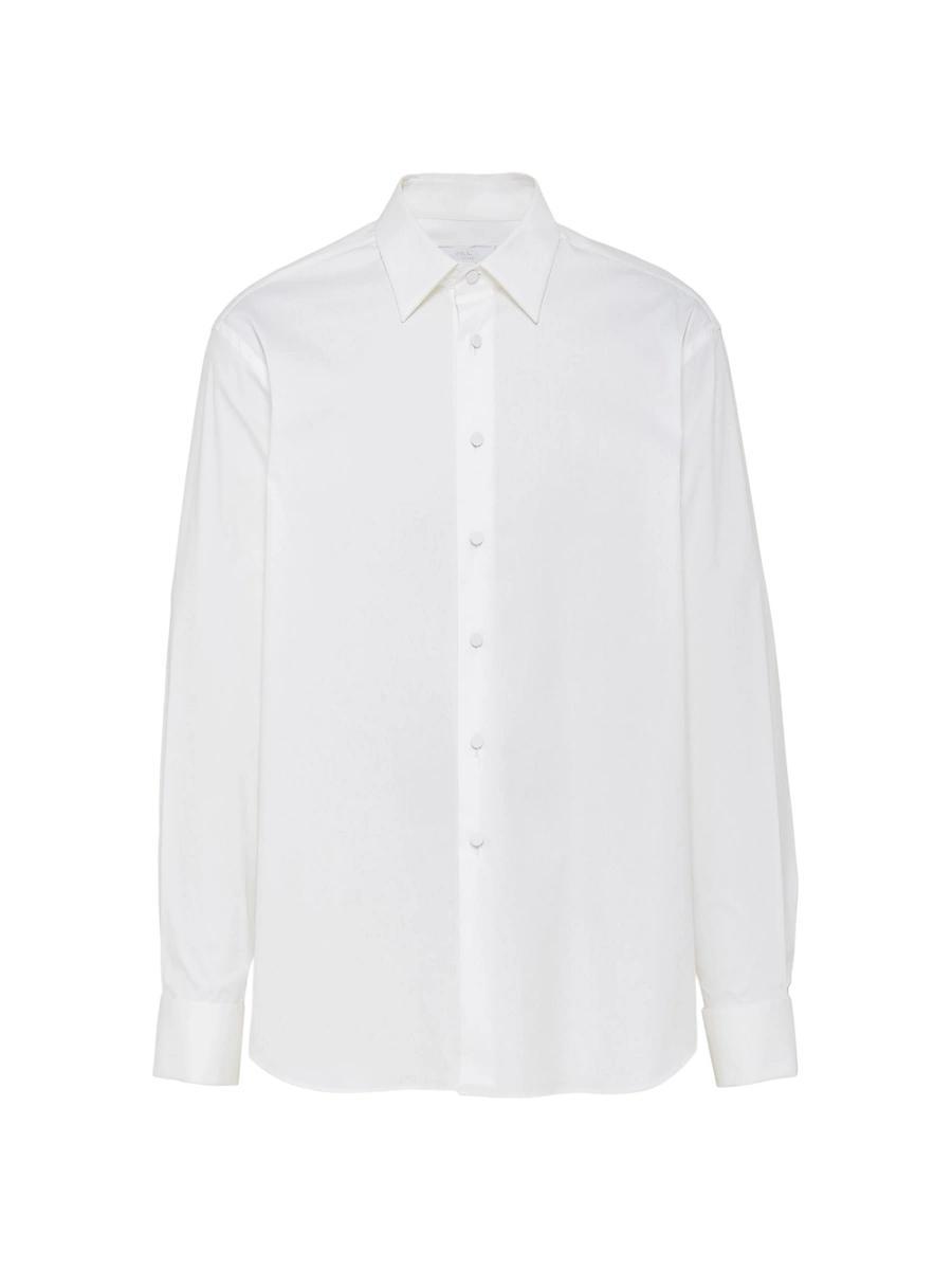 Mens Poplin Stretch Smoking Shirt Product Image