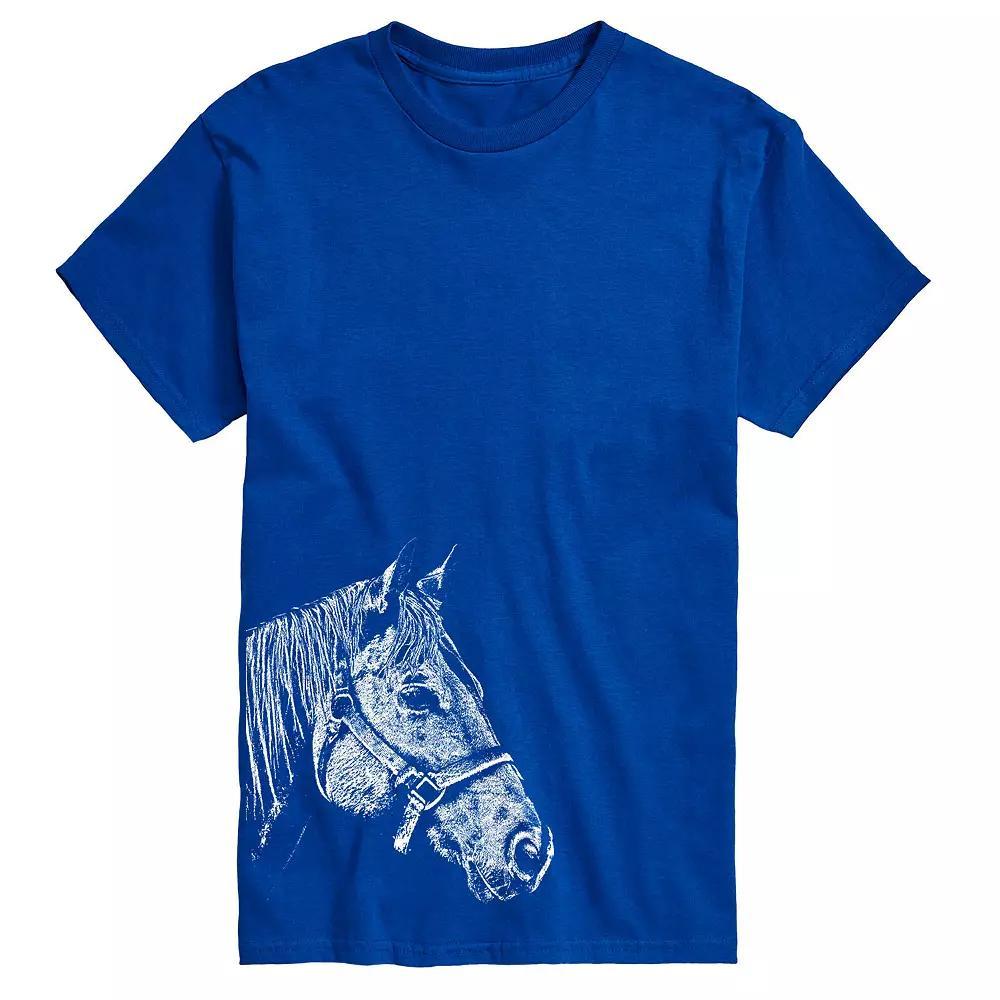 Big & Tall Side Profile Horse Tee, Men's,  Product Image