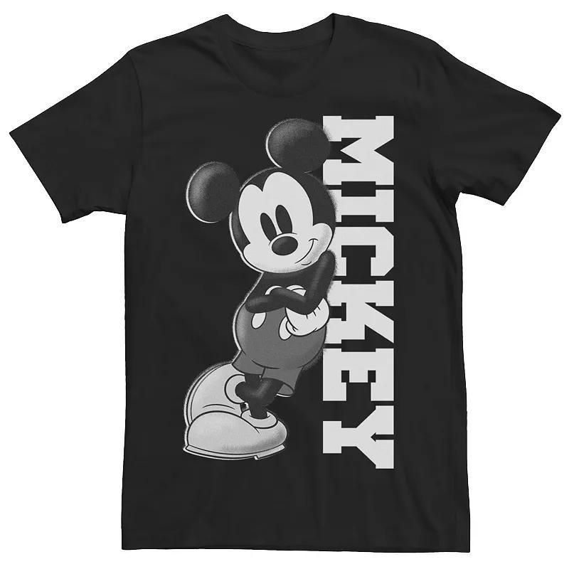 Disney's Mickey Mouse Men's Leaning on Name Tee, Size: Medium, Black Product Image