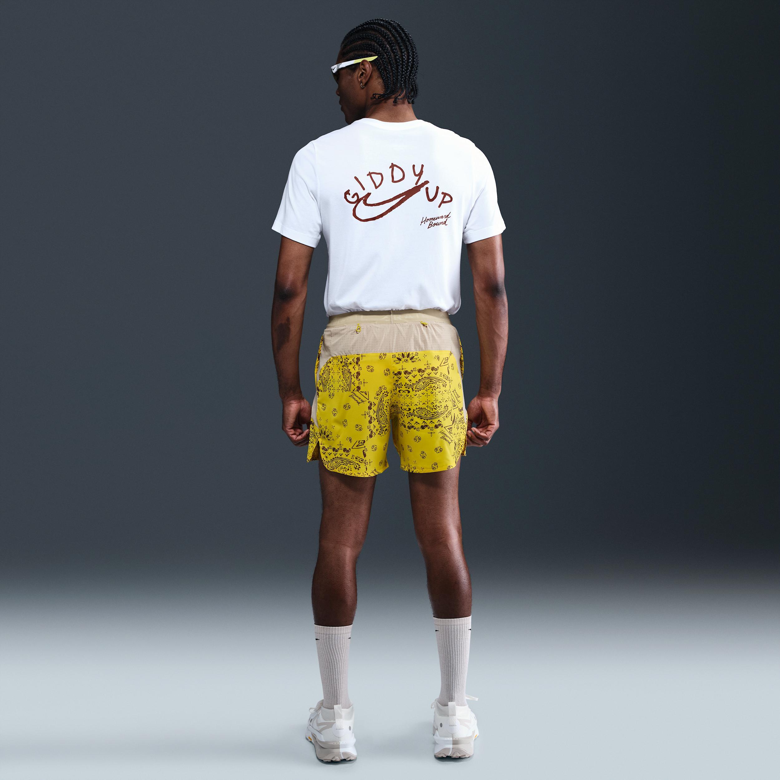 Nike Mens Trail Dri-FIT 6 Brief-Lined Running Shorts | HJ4174-718 Product Image