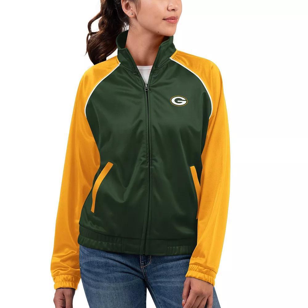 Women's G-III 4Her by Carl Banks  Green Green Bay Packers Showup Fashion Dolman Full-Zip Track Jacket, Size: XL Product Image