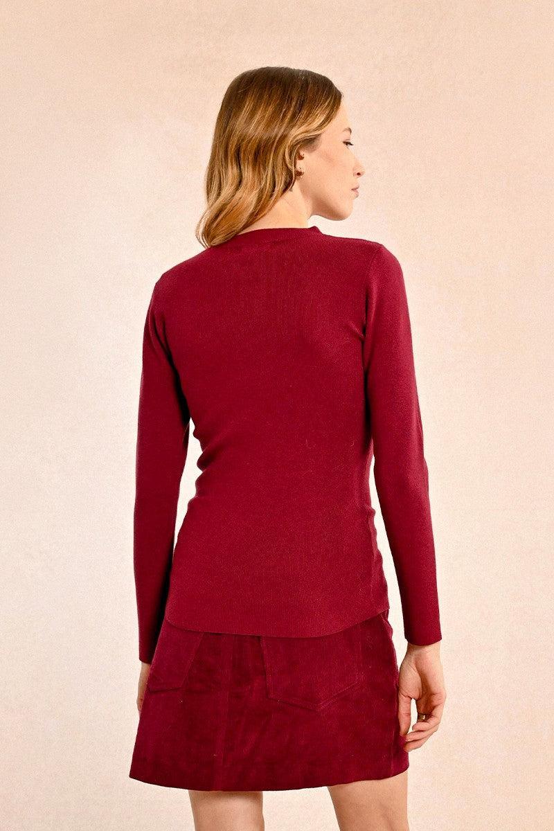 CLOSE FITTING KNITTED SWEATER Product Image