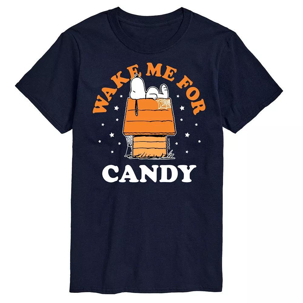 Big & Tall Peanuts Wake Me For Candy Tee, Men's,  Product Image
