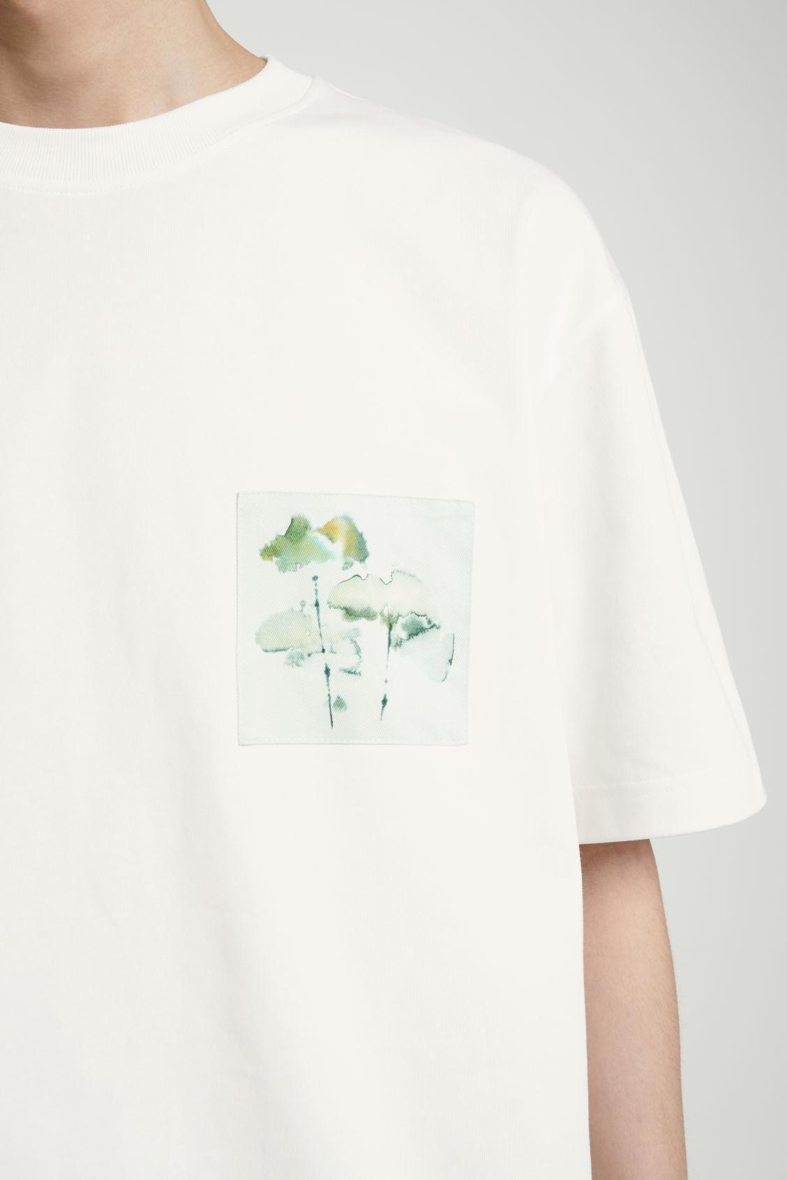 OVERSIZED BOTANICAL-PRINT COTTON T-SHIRT Product Image