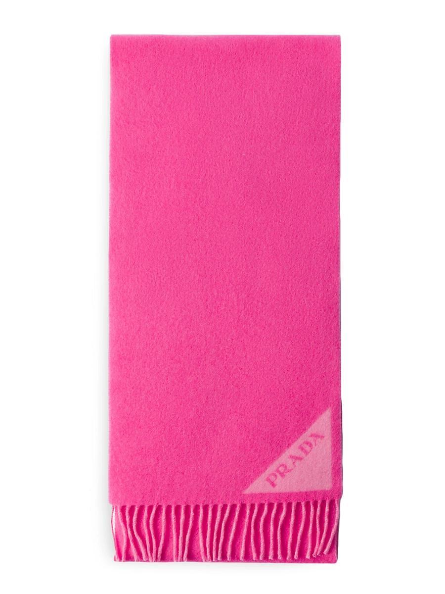 Womens Double Faced Wool and Cashmere Scarf Product Image