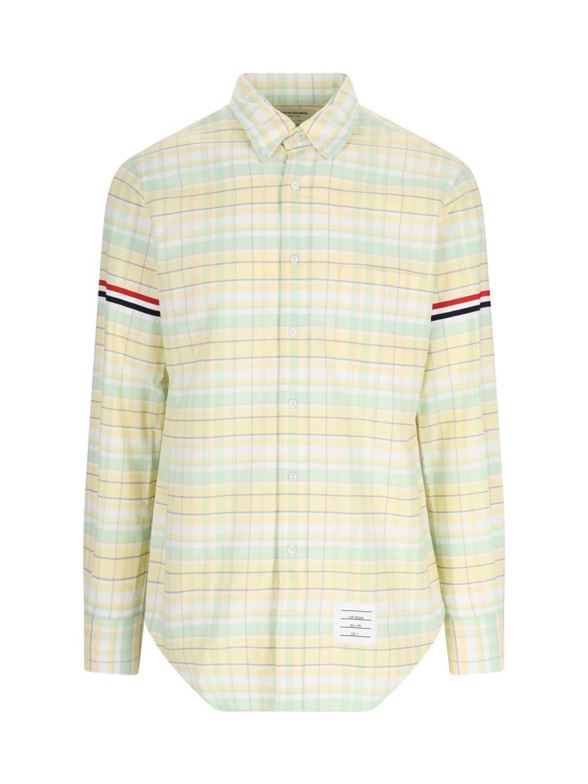 Checked Shirt In Yellow Product Image