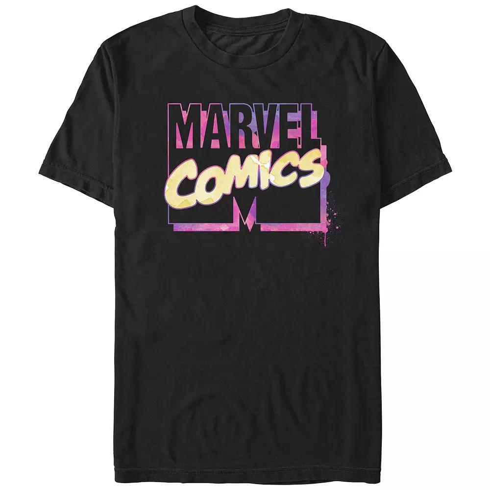 Juniors' Marvel Comics Watercolor Logo Boyfriend Graphic Tee, Women's,  Product Image