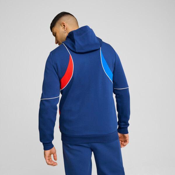 PUMA BMW M Motorsport Men's Hooded Sweat Jacket in Pro Blue/Medium Color Product Image