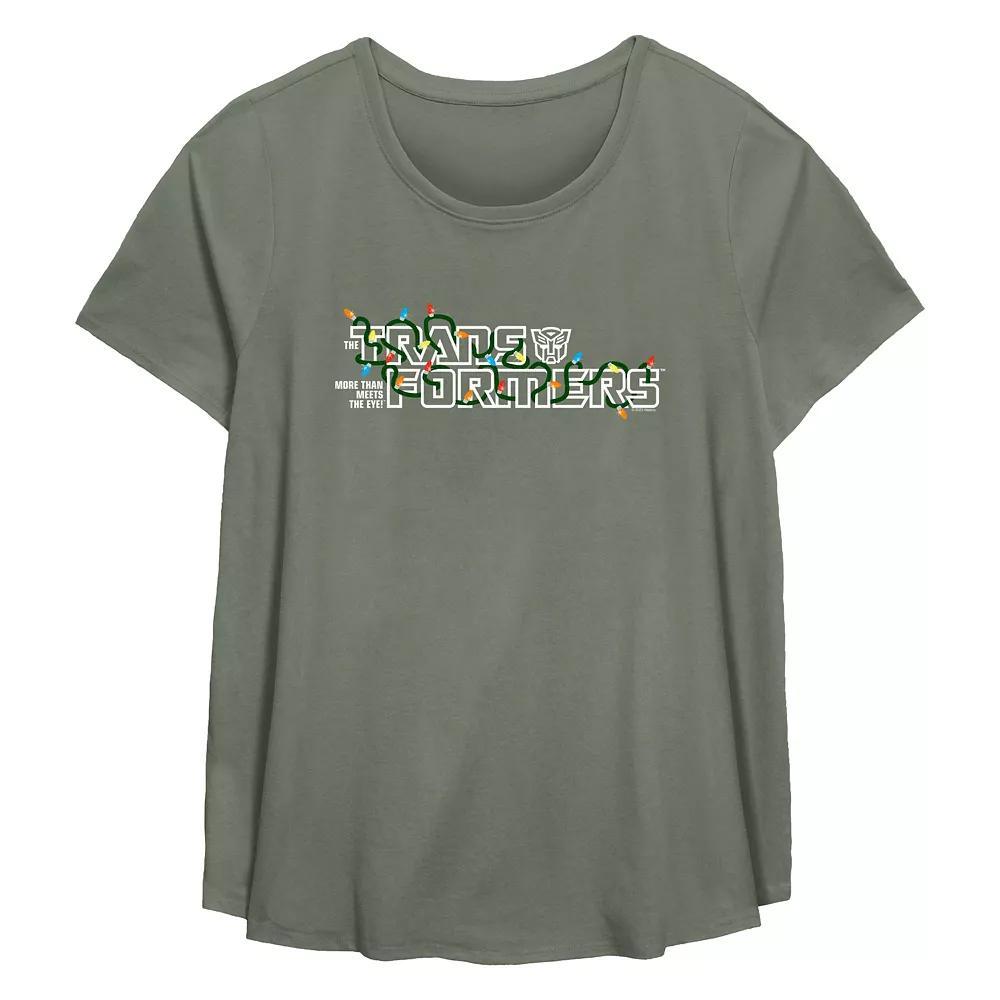 Plus Size Holiday Cheers Flowy Graphic Tee, Women's, Size: 5XL, Black Product Image