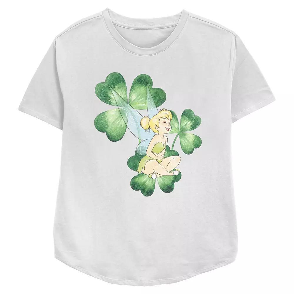 Disney's Tinker Bell Shamrock Women's Relaxed Fit Graphic Tee,  Product Image