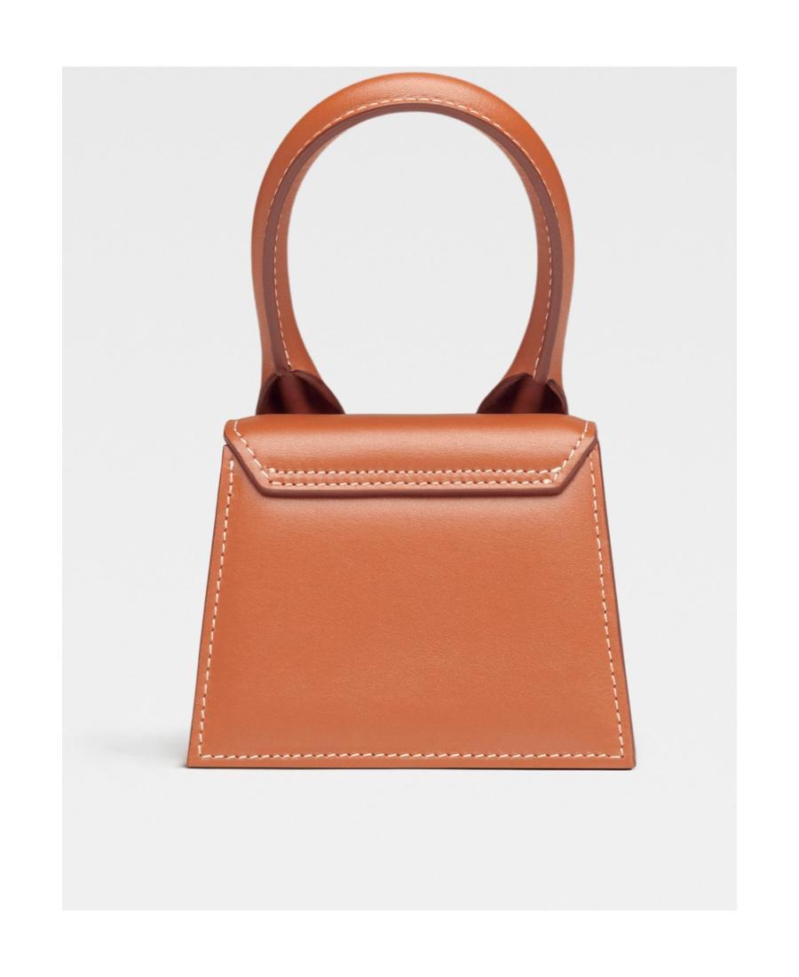 JACQUEMUS Le Chiquito Logo Lettering Mini Tote Bag In Orange Product Image