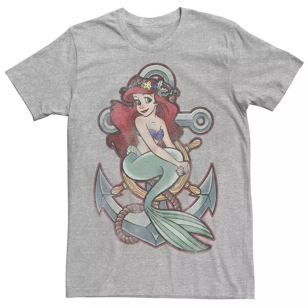 Disney's The Little Mermaid Tattoo Anchor Pose Men's Tee,  Product Image