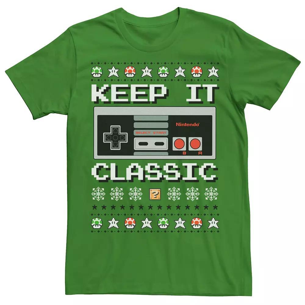 Men's Nintendo Controller Ugly Christmas Sweater Tee,  Product Image