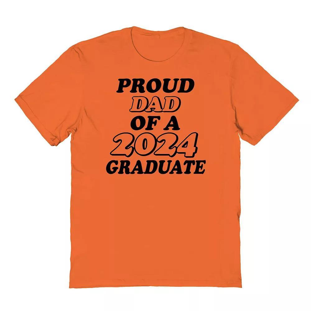 Men's COLAB89 by Threadless Proud Dad Of A 2024 Graduate Graphic Tee, Size: XL, Ice Gray Product Image