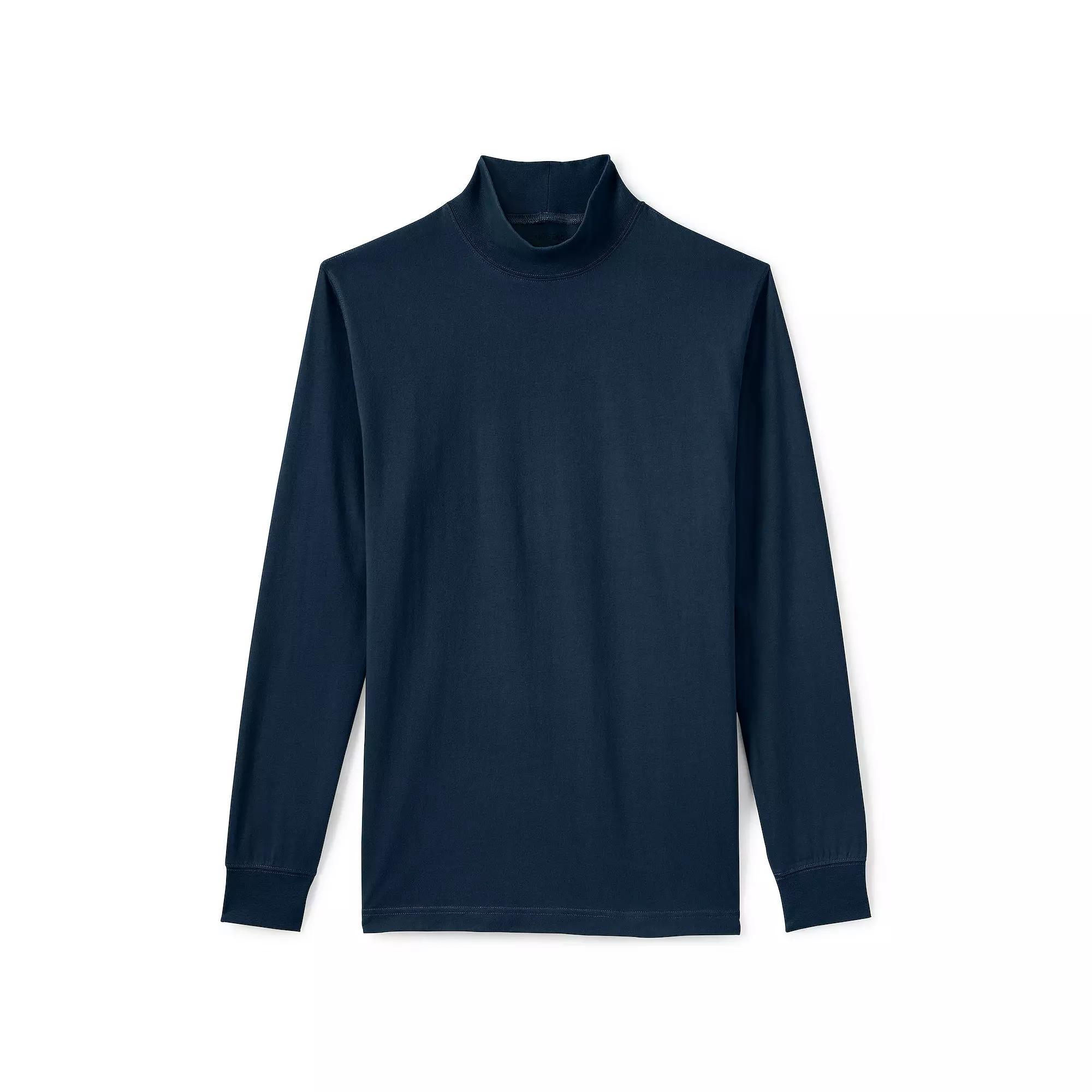 Men's Lands' End Super-T Mock Turtleneck,  Product Image