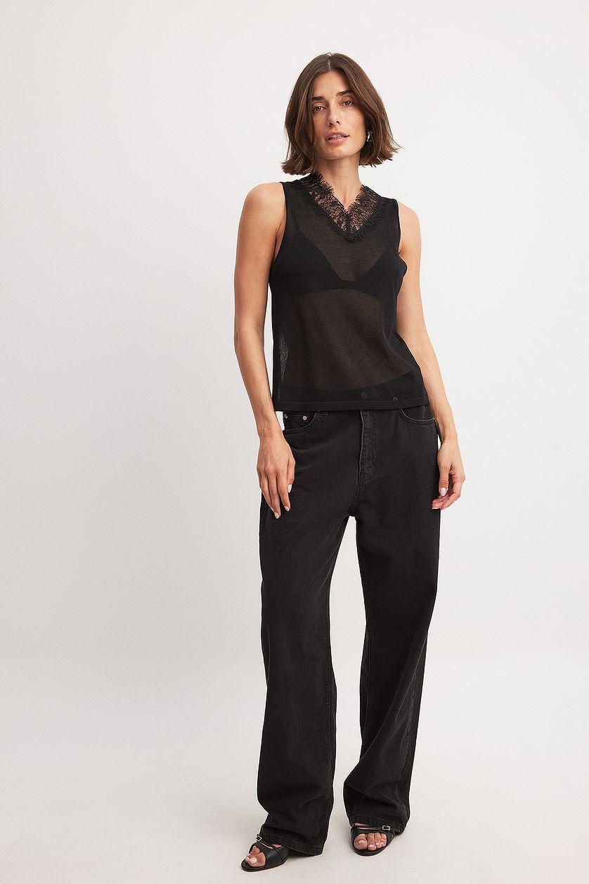 Fine Knitted Lace Top Product Image