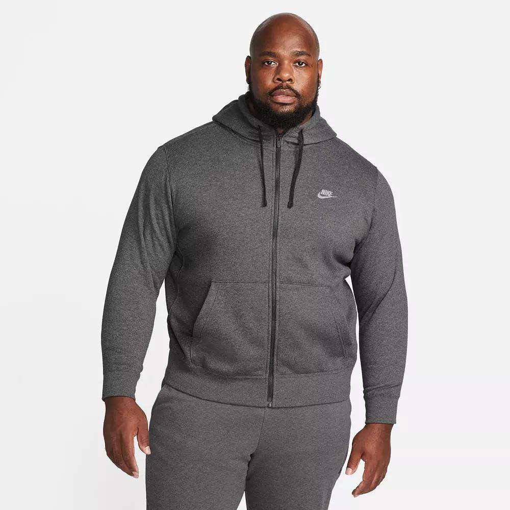 Mens Nike Sportswear Club Fleece Full-Zip Hoodie | BV2645-071 Product Image