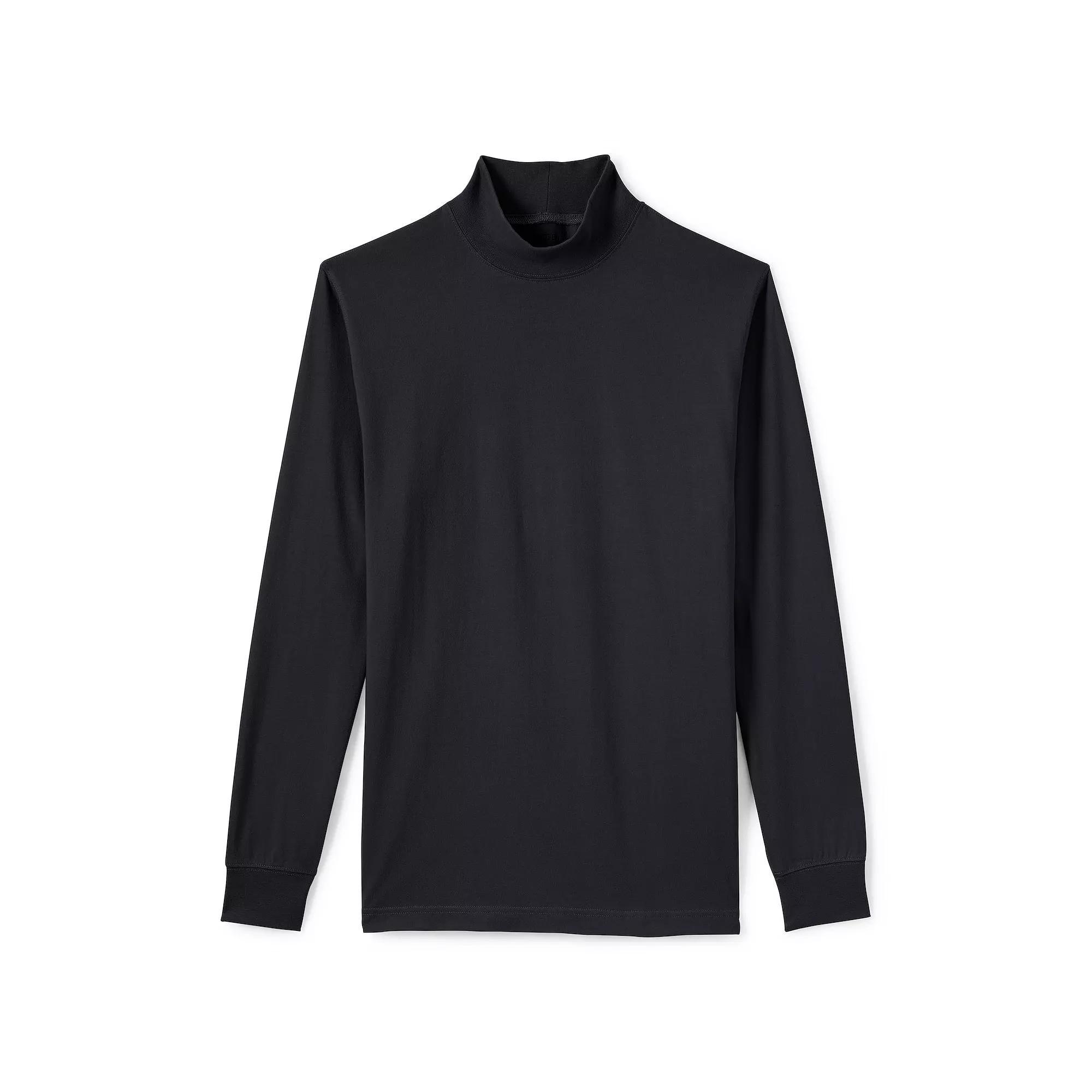 Men's Lands' End Super-T Mock Turtleneck,  Product Image