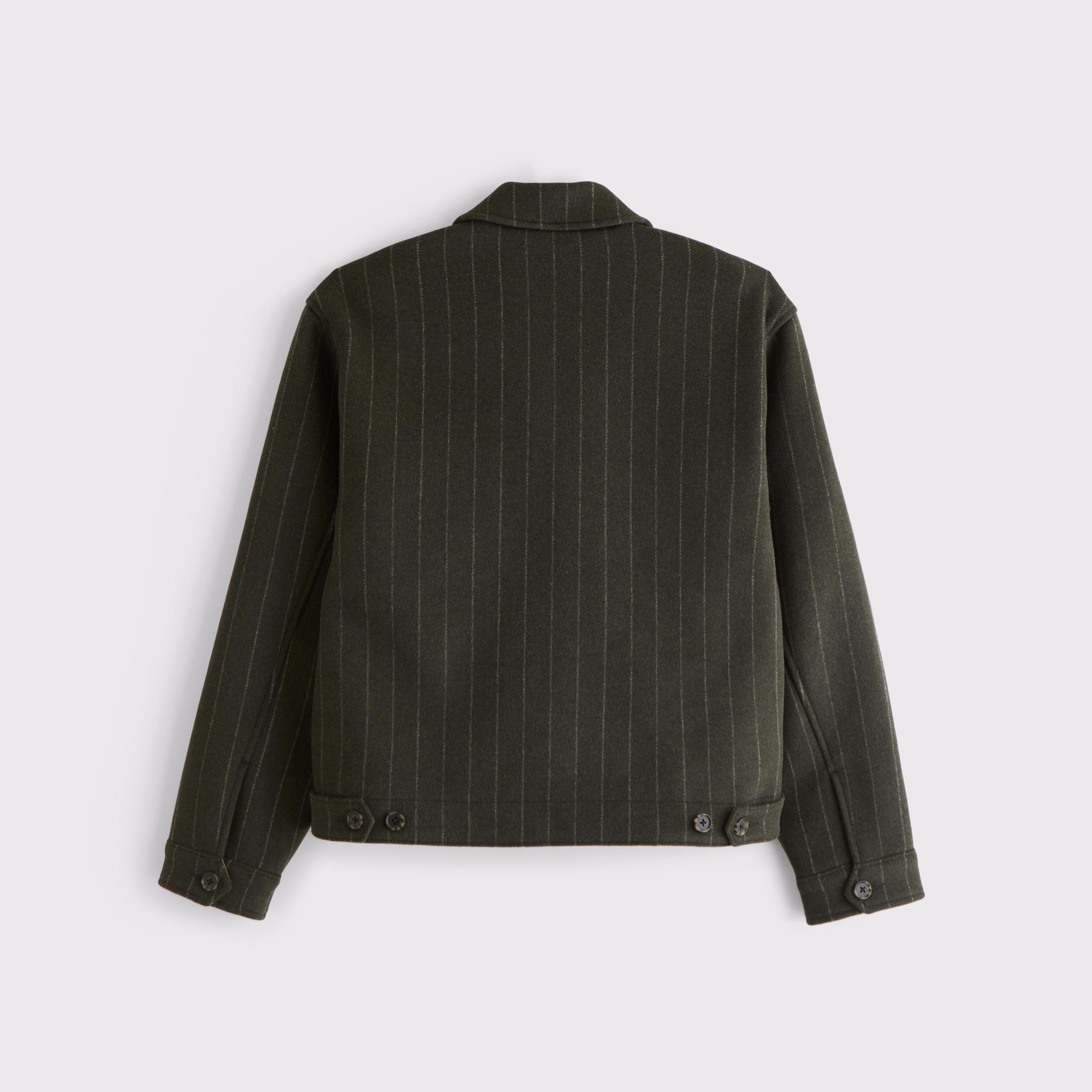 Cropped Wool-Blend Zip Jacket Product Image