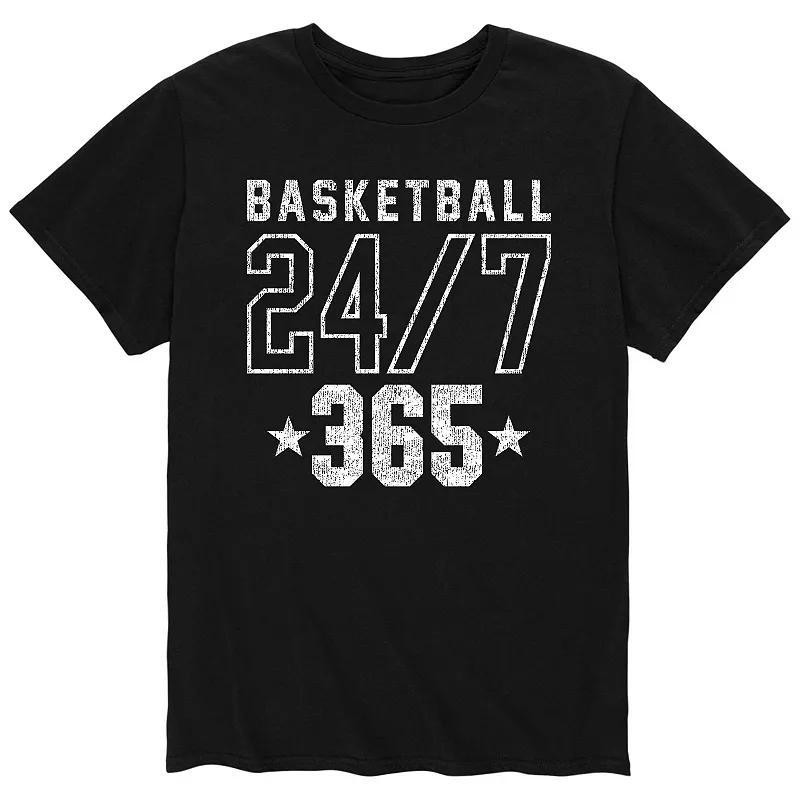 Men's Basketball 24/7 365 Tee, Size: Small, Blue Product Image