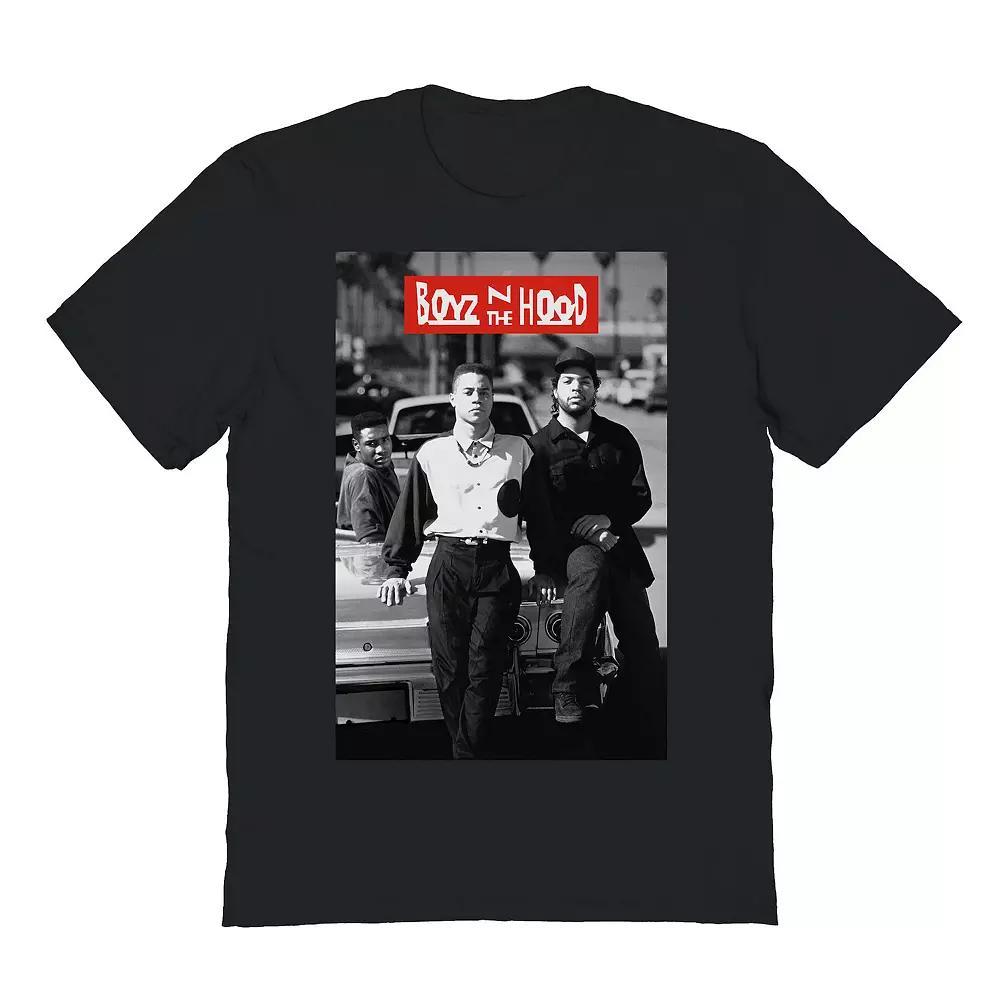 Men's Boyz N The Hood Black and White Graphic Tee, Size: XL Product Image