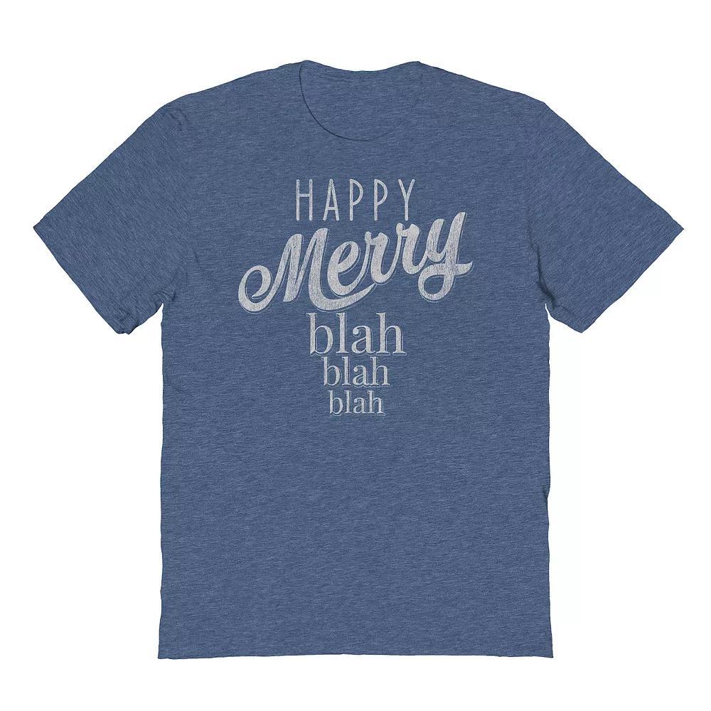 Men's Happy Merry Blah Graphic Tee, Adult Unisex,  Product Image