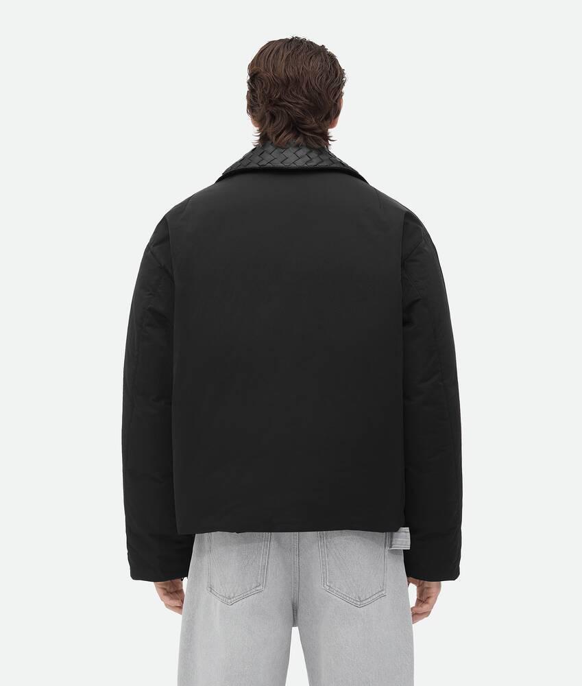 Men's Tech Nylon Puffer Jacket in Black Product Image