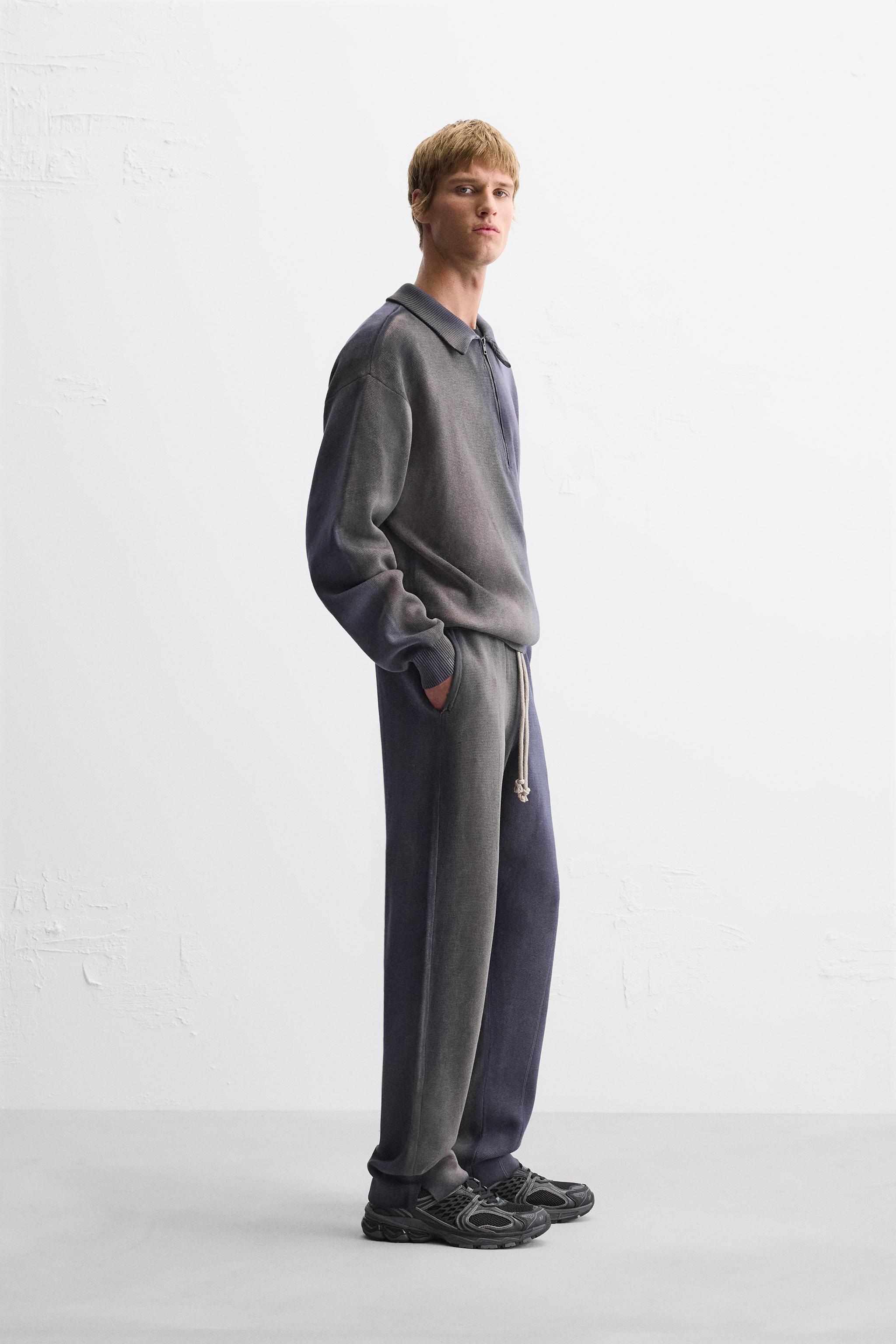 WASHED KNIT JOGGER PANTS Product Image