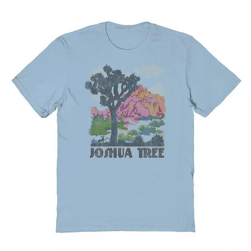 Men's COLAB89 by Threadless Joshua Tree Photo Graphic Tee, Size: XXL, Light Blue Product Image