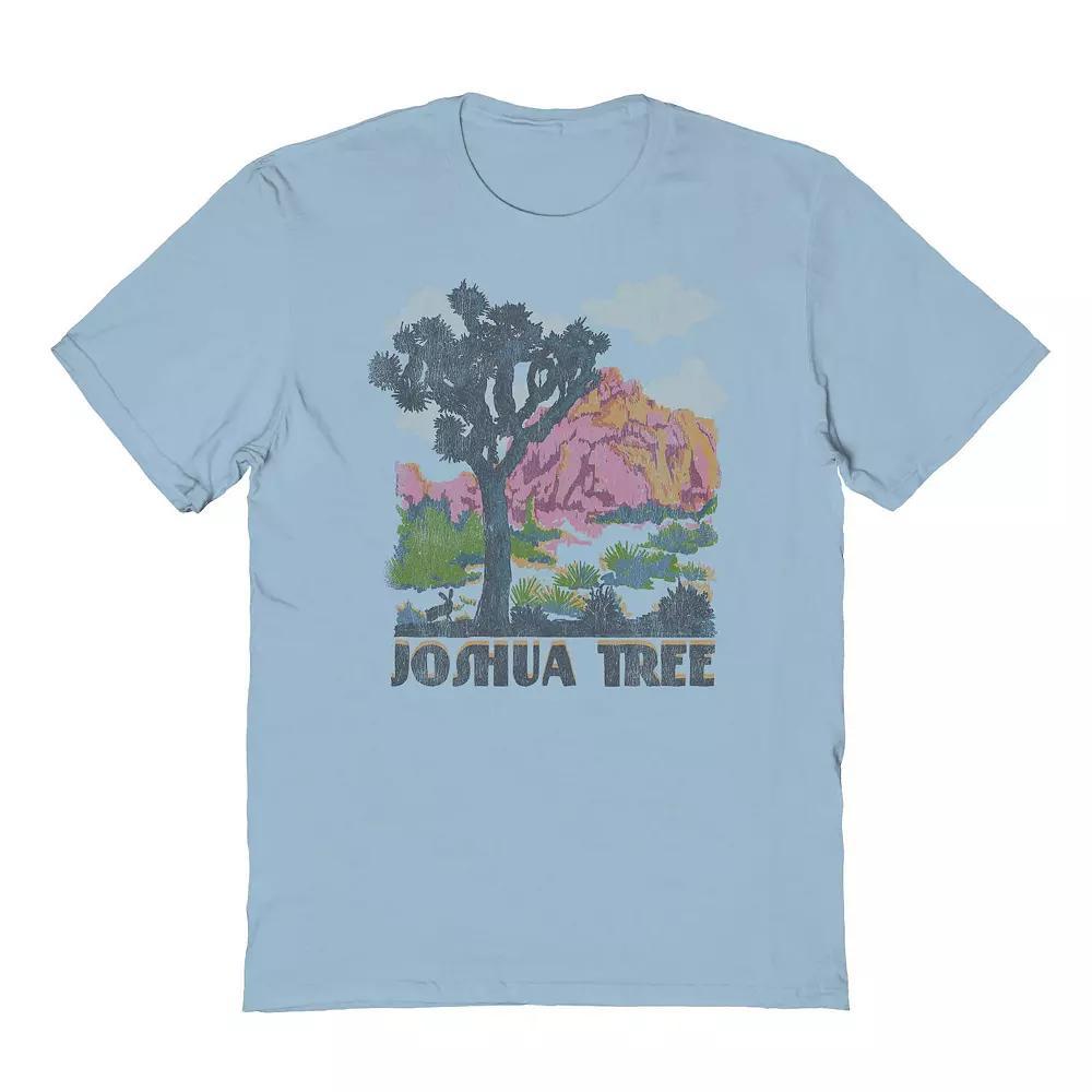 Men's COLAB89 by Threadless Joshua Tree Photo Graphic Tee, Size: XXL, Light Blue Product Image