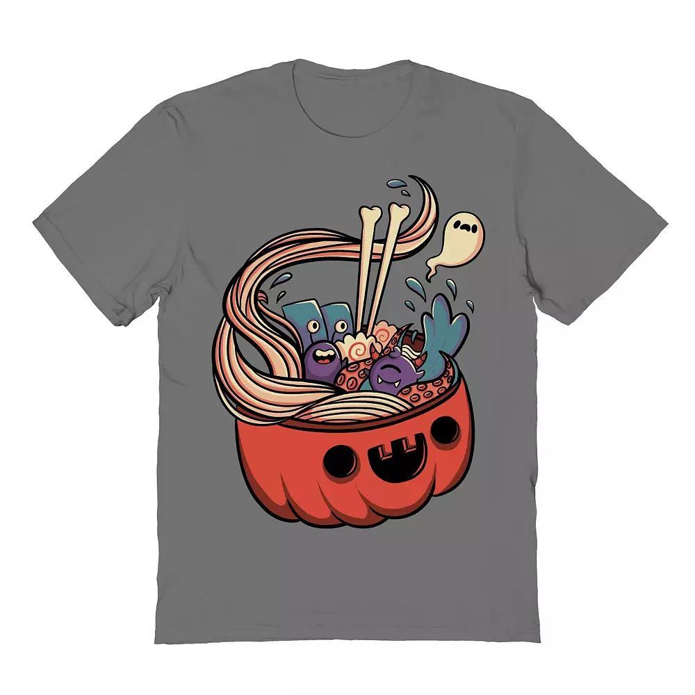 Men's Monster Bowl Halloween Halloween Graphic Tee, Size: Medium, Grey Product Image