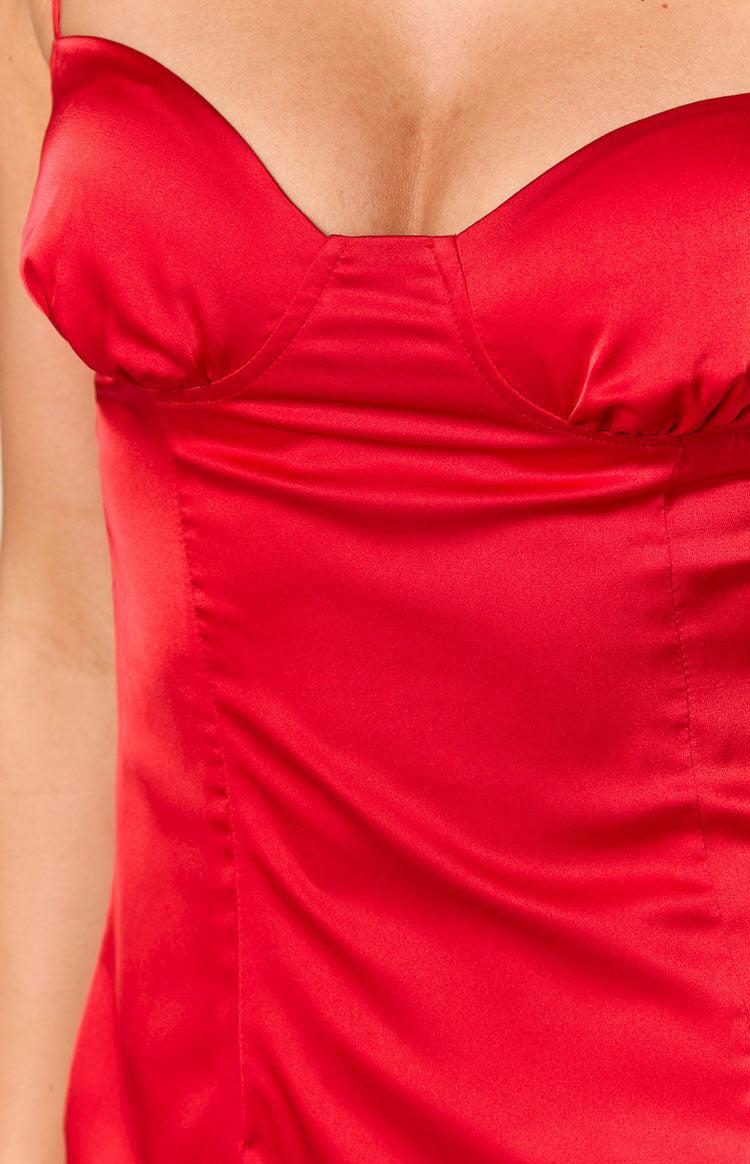 Liz Red Mini Dress Product Image