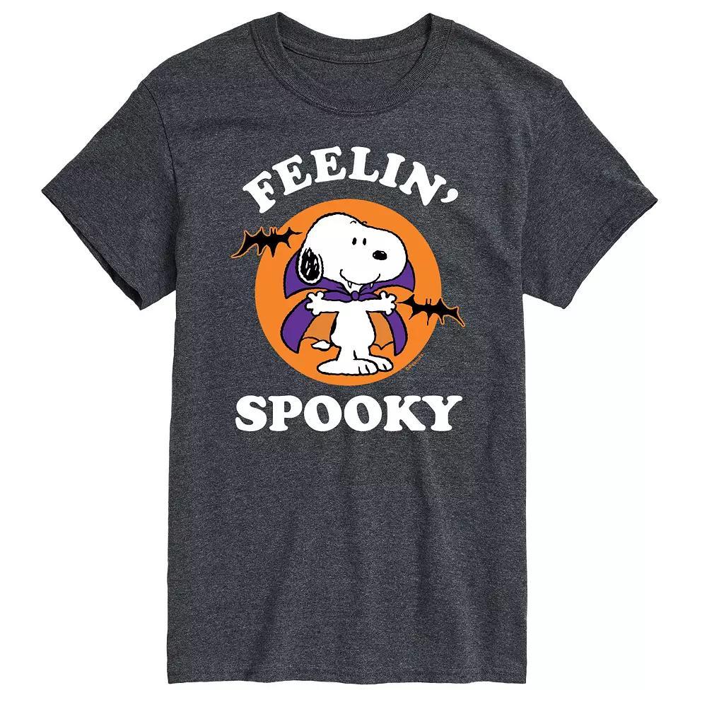 Big & Tall Peanuts Feelin Spooky Tee, Men's, Size: 4XB, Gray Product Image