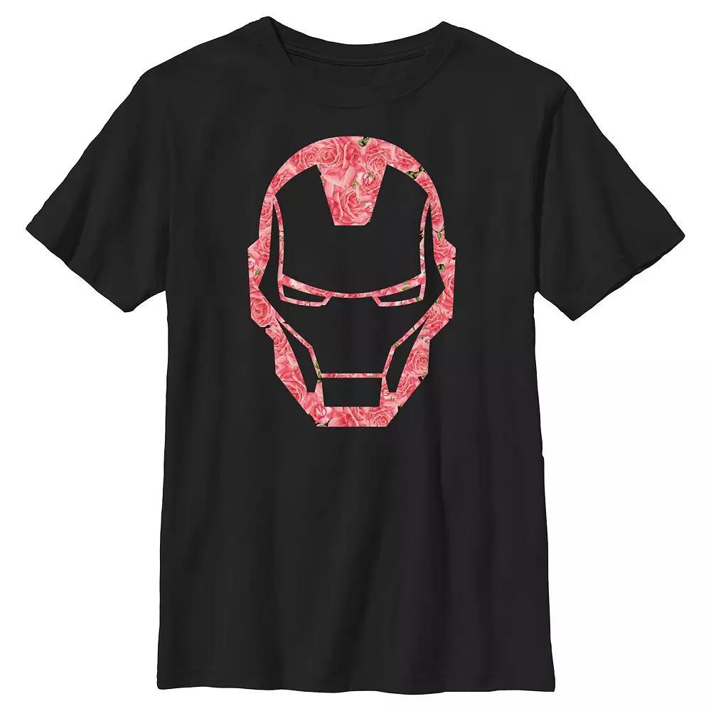 Boys 6-20 Iron Man Roses Filled Helmet Graphic Tee, Boy's,  Product Image