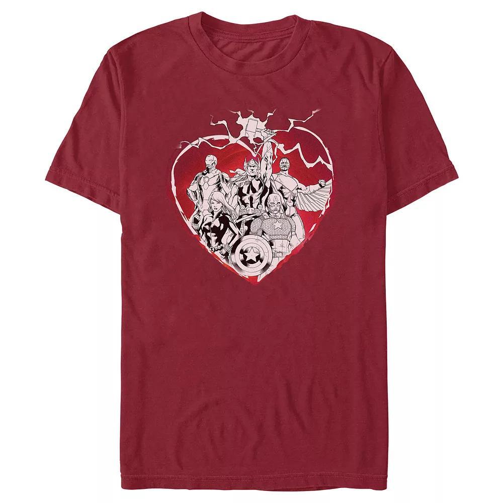Men's The Avengers Thunder Heart Group Graphic Tee,  Product Image
