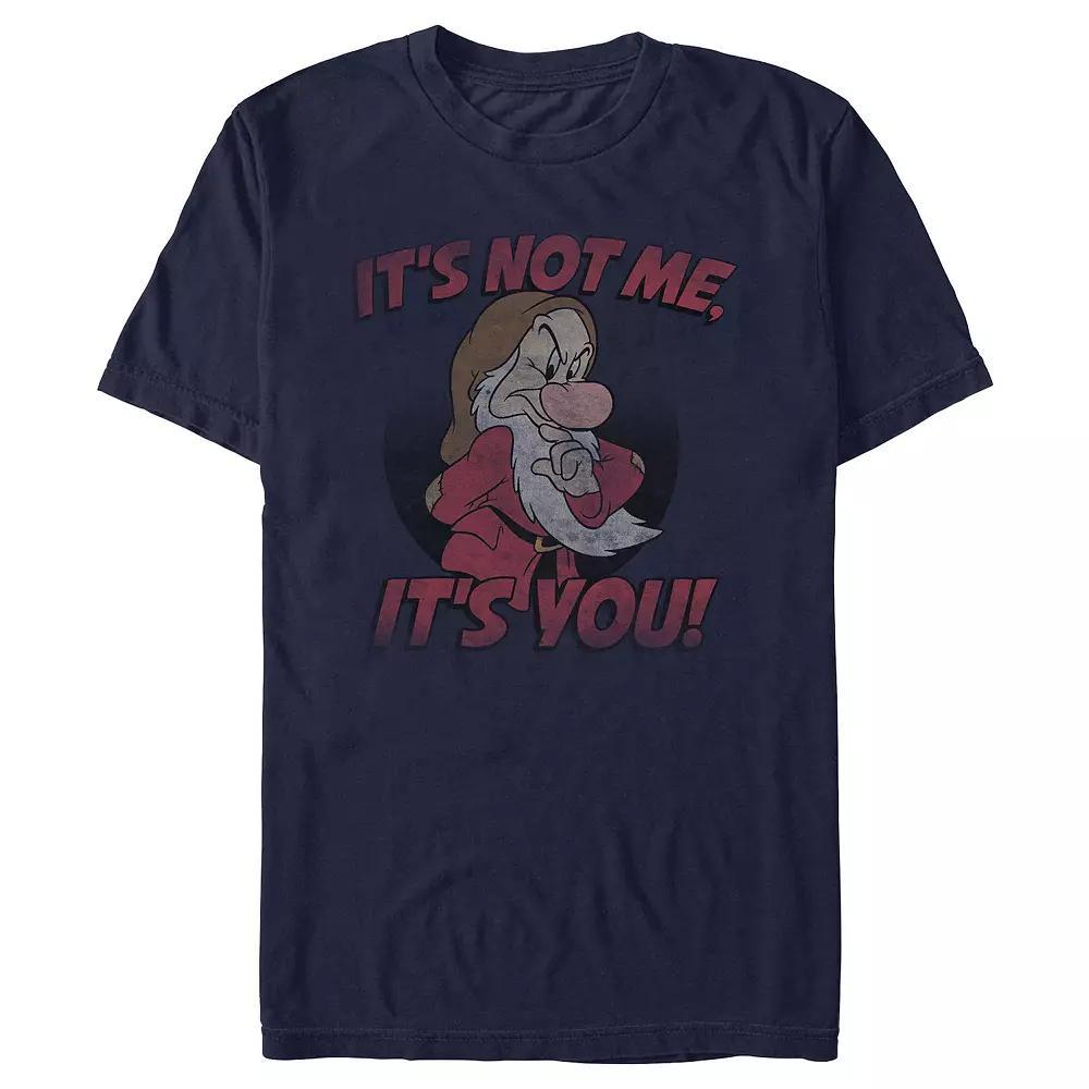 Disney's Snow White And The Seven Dwarfs It's No Me It's You Men's Graphic Tee, Size: Medium, Blue Product Image