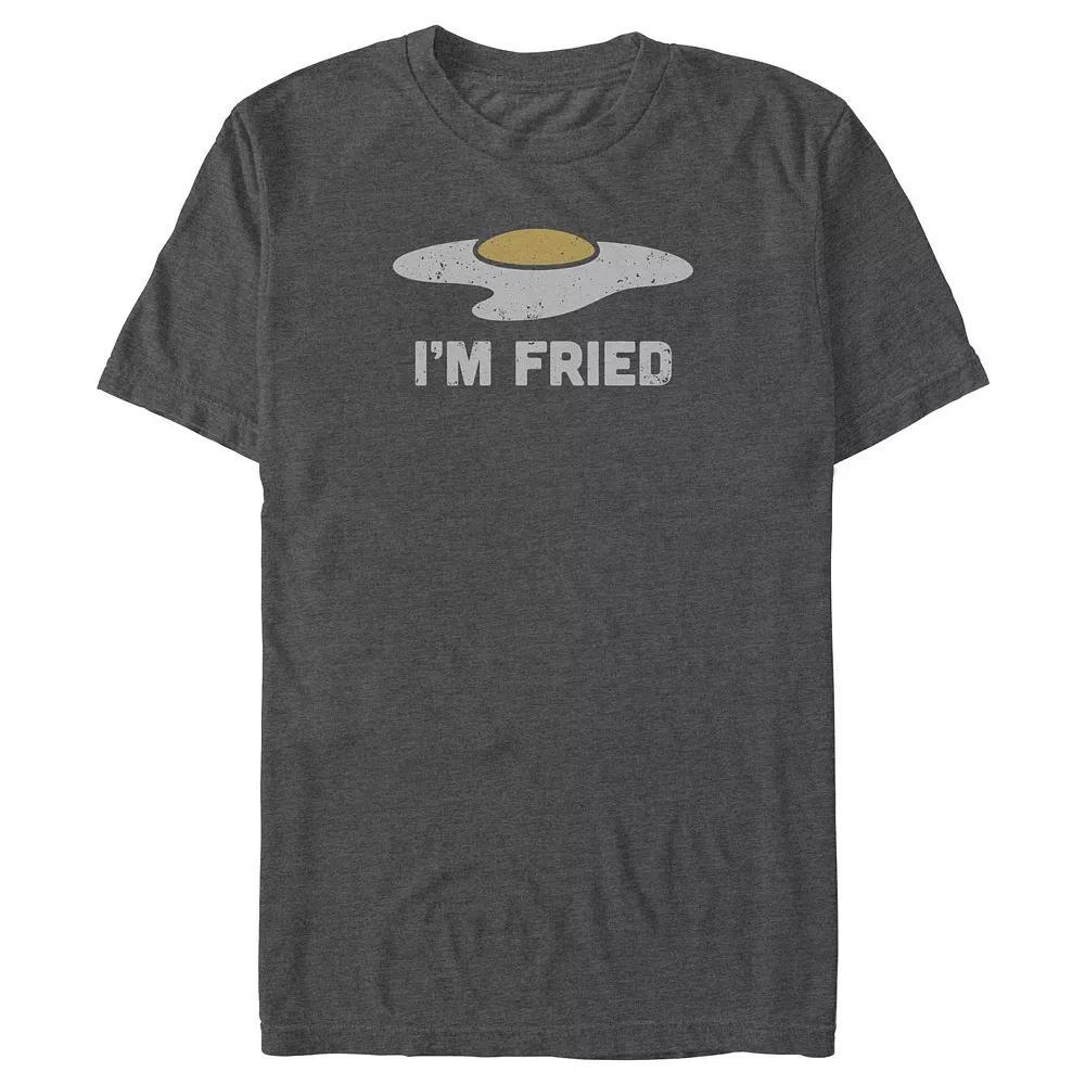 Big & Tall I'm Fried Graphic Tee, Men's, Size: 3XL Tall, Grey Heather Product Image