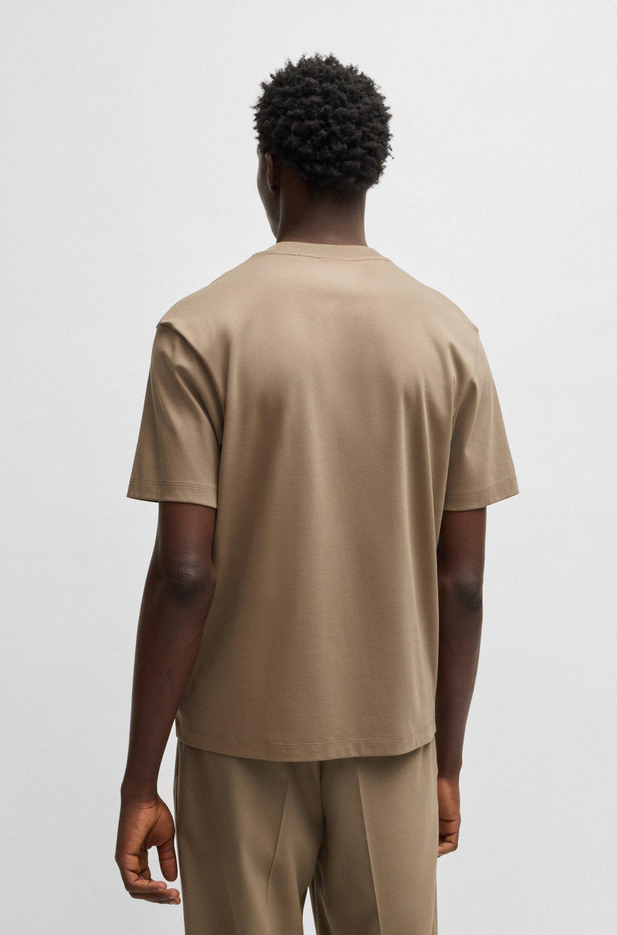 Interlock-cotton T-shirt with contrast pocket Product Image