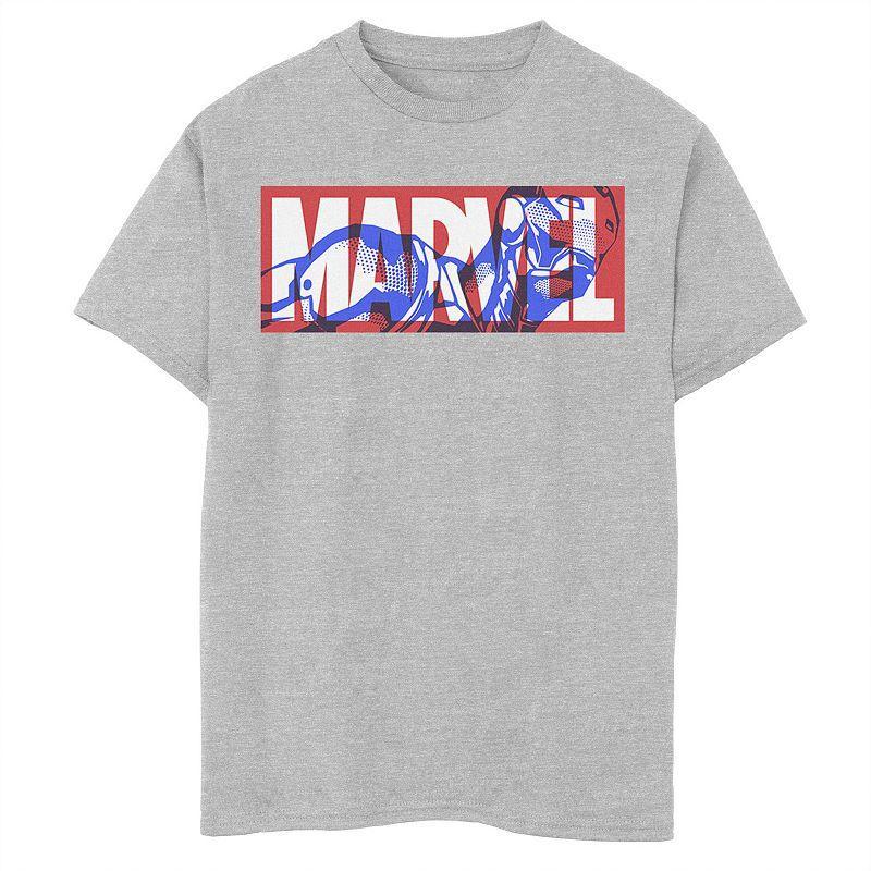 Boys 8-20 Marvel Iron Man Large Classic Movie Logo Graphic Tee, Boys Athletic Grey Product Image