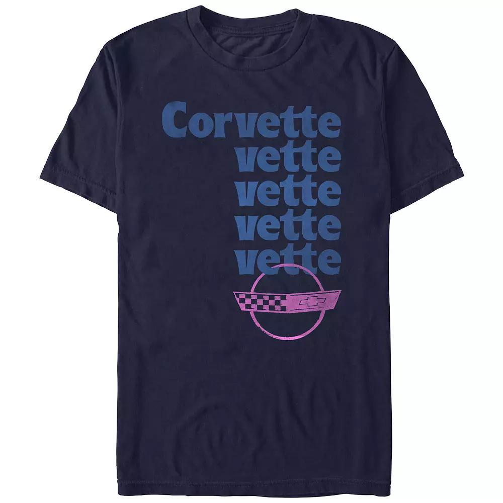 Men's Corvette Vette Stack Graphic Tee,  Product Image