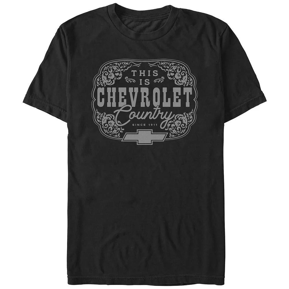 Men's This Is Chevrolet Country Badge Graphic Tee, Size: Large, Black Product Image