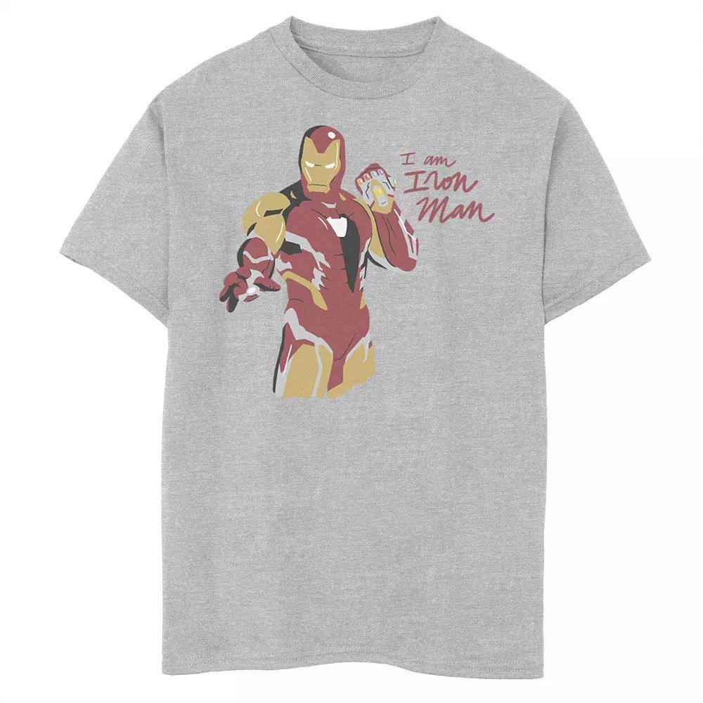 Boys 8-20 Marvel Avengers: Endgame Iron Man Scribbles Graphic Tee, Boy's, Size: XS, Athletic Grey Product Image