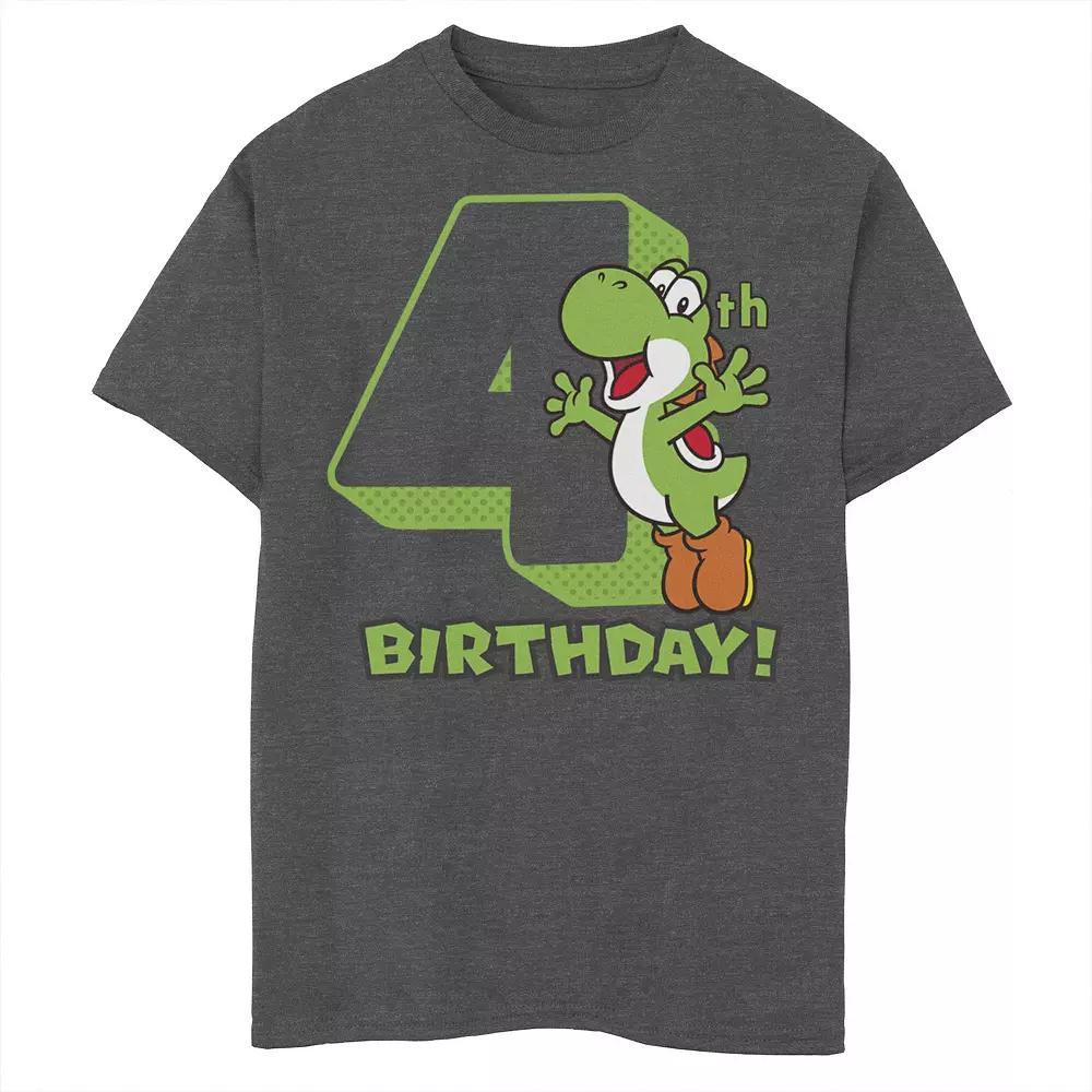 Boys 8-20 Nintendo Super Mario Yoshi 4th Birthday Action Portrait Graphic Tee, Boy's,  Product Image